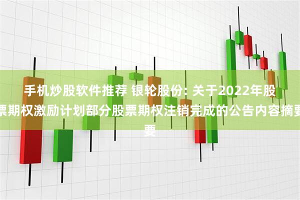 手机炒股软件推荐 银轮股份: 关于2022年股票期权激励计划部分股票期权注销完成的公告内容摘要