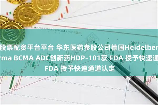 股票配资平台平台 华东医药参股公司德国Heidelberg Pharma BCMA ADC创新药HDP-101获 FDA 授予快速通道认定
